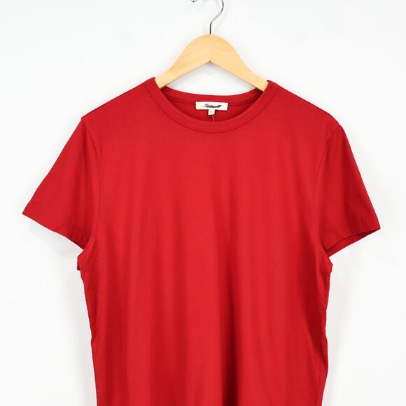Madewell The Perfect Crewneck Tee Allday Jersey Crimson Red Size XL NWT - Picture 3 of 8